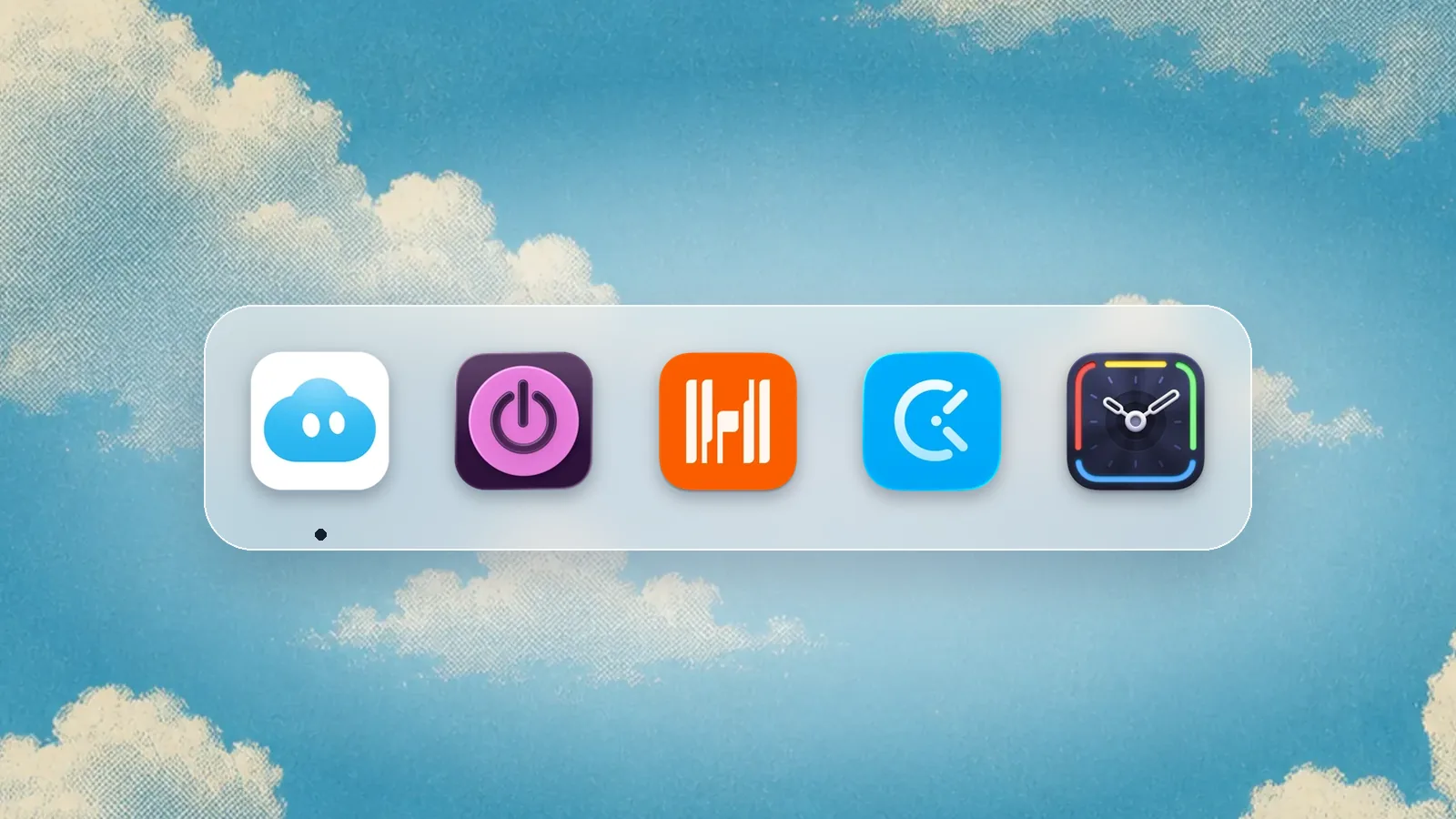 App icons of Nudge, Toggl Track, Harvest, Clockify, Timing