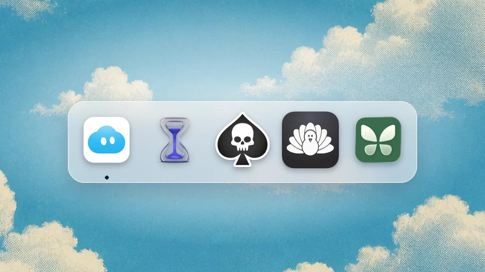 App icons of Nudge, Apple Screen Time, SelfControl, Cold Turkey, Freedom