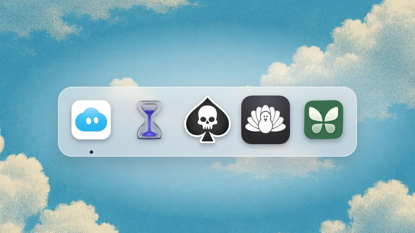 App icons of Nudge, Apple Screen Time, SelfControl, Cold Turkey, Freedom