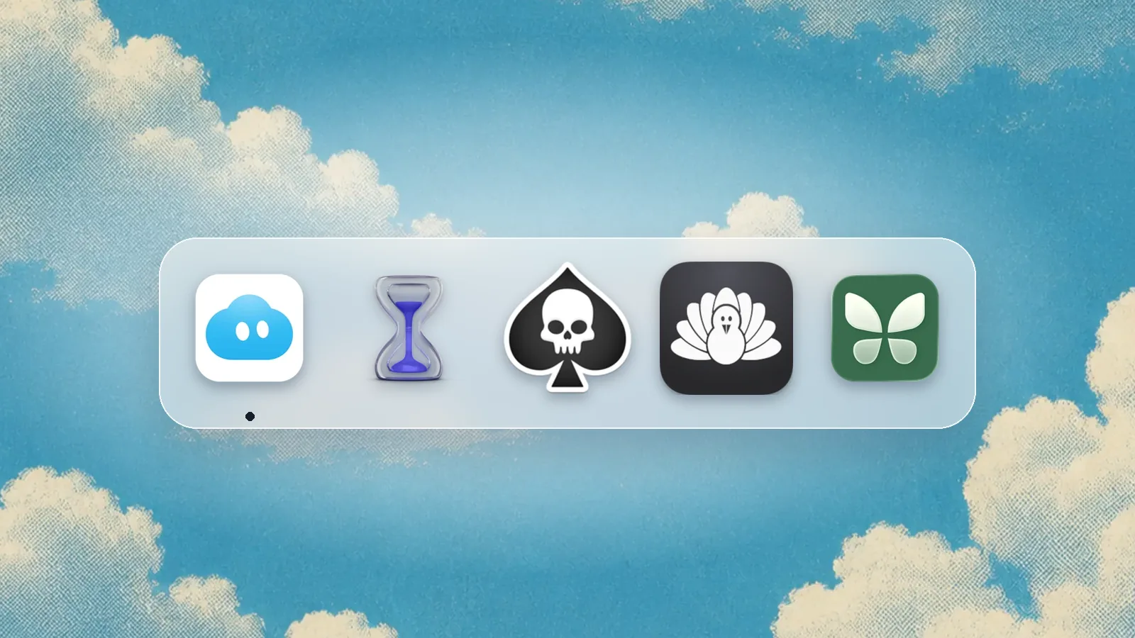App icons of Nudge, Apple Screen Time, SelfControl, Cold Turkey, Freedom